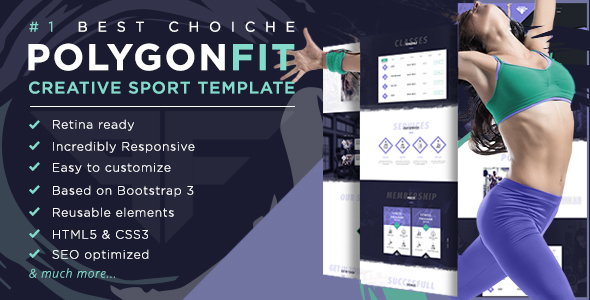 PolygonFit - Responsive HTML5 Sport Template