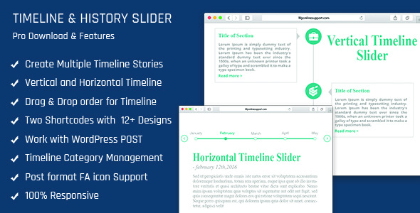 Timeline and History Slider - Vertical and Horizontal Responsive Timeline Plugin