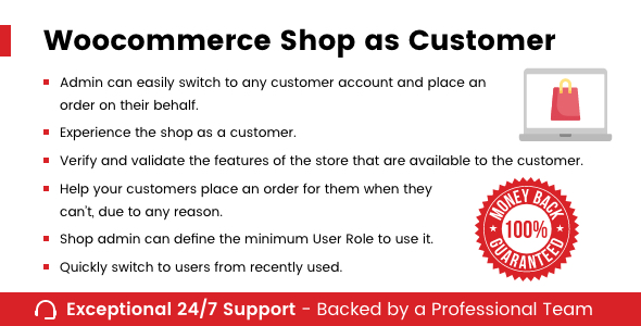 WooCommerce Shop As Customer