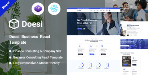 doesi - Business React Template
