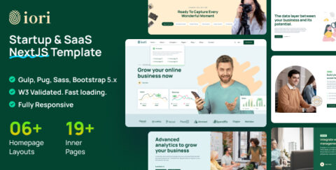iori - Multipurpose Startup & SaaS NextJS Template