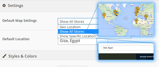 Extensive Map Settings in Super Store Finder for WordPress