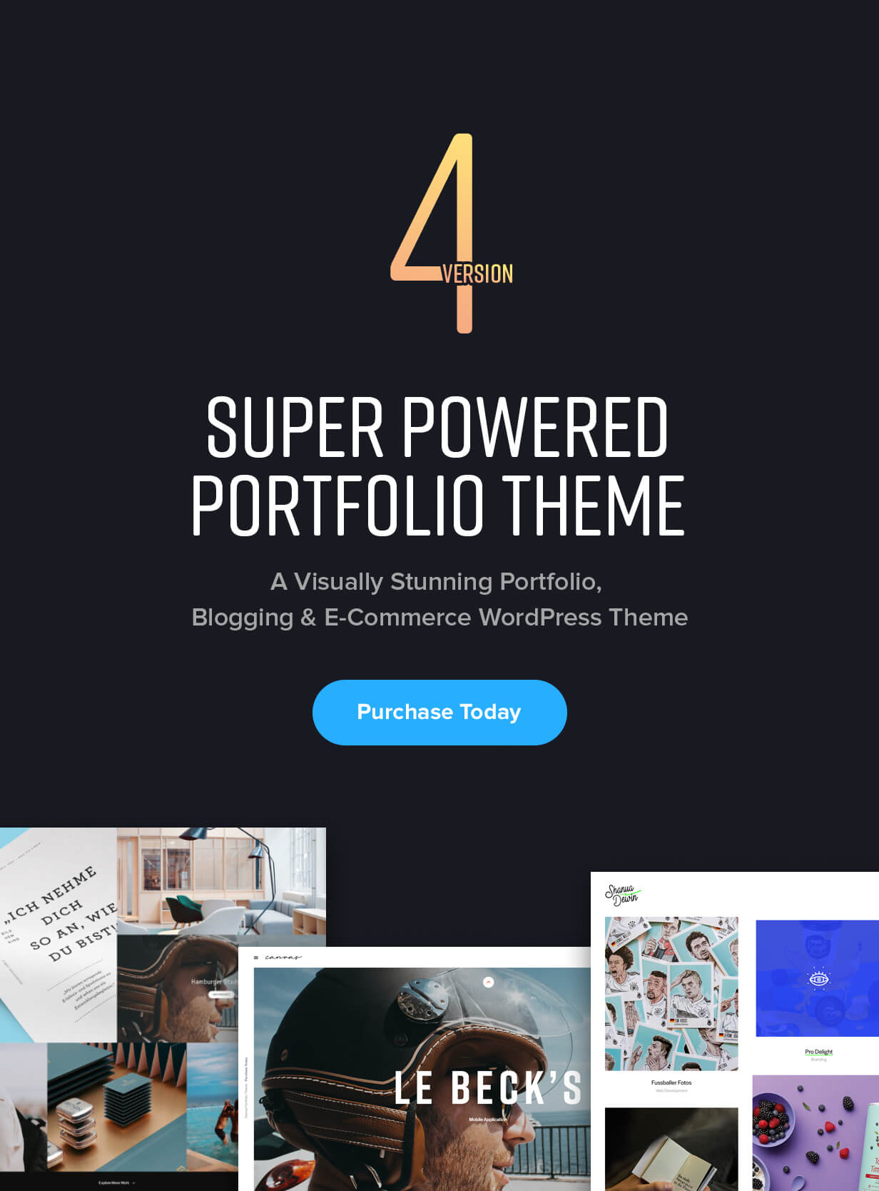 A Visually Stunning WordPress Portfolio Theme