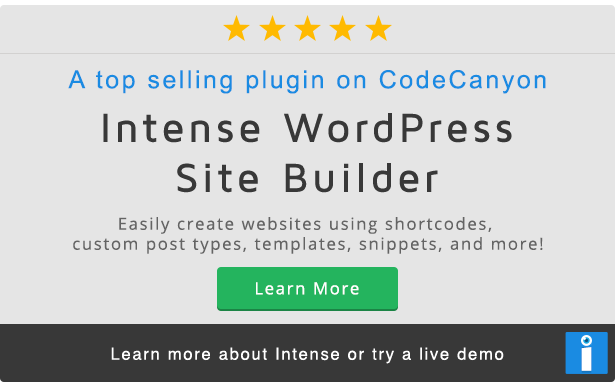 Intense WordPress Site Builder