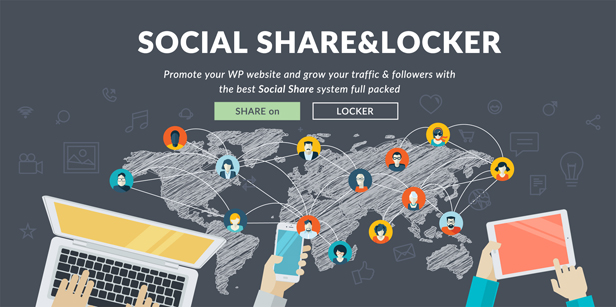 Social Share & Locker Pro WordPress Plugin - 1