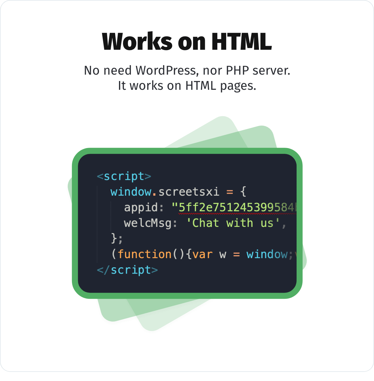 Works on HTML