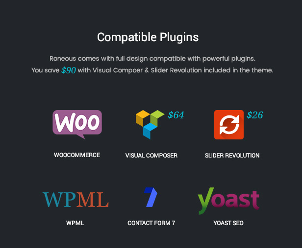 Roneous Compatible Plugins