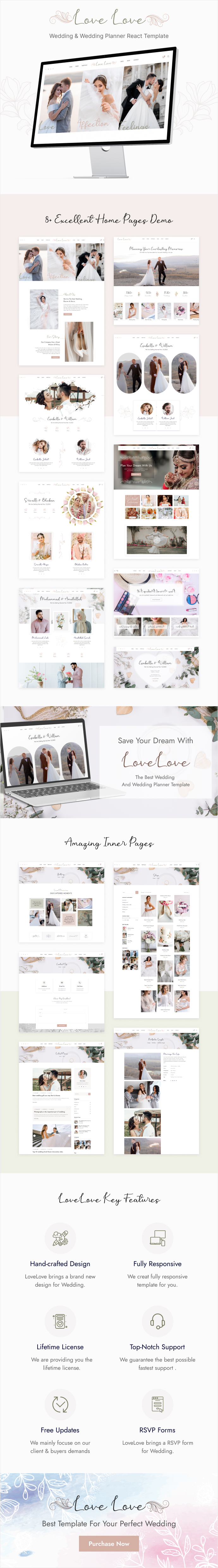 lovelove wedding template