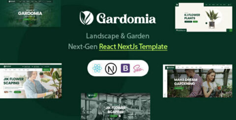 Gardomia - Landscape and Gardening React Nextjs Template