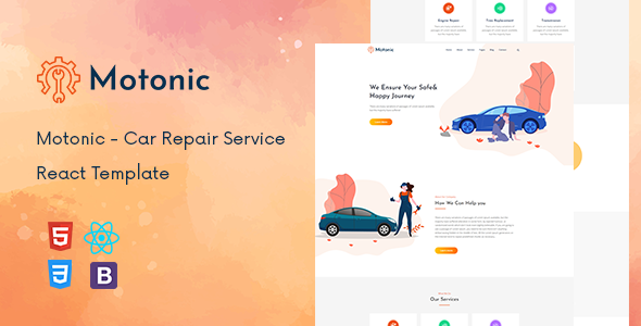 Motonic - Car Repair Service React Template