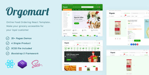Orgomart - Online Grocery Ordering React Template