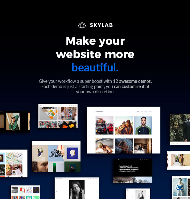Skylab - Responsive Creative Portfolio WordPress Theme - 1