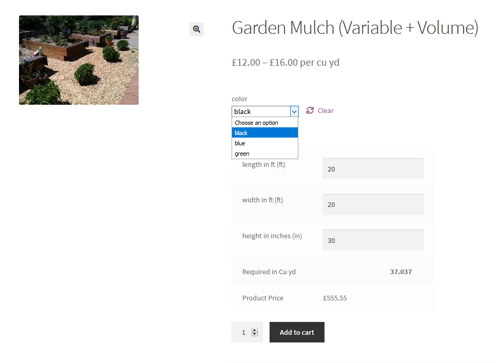garden mulch variable