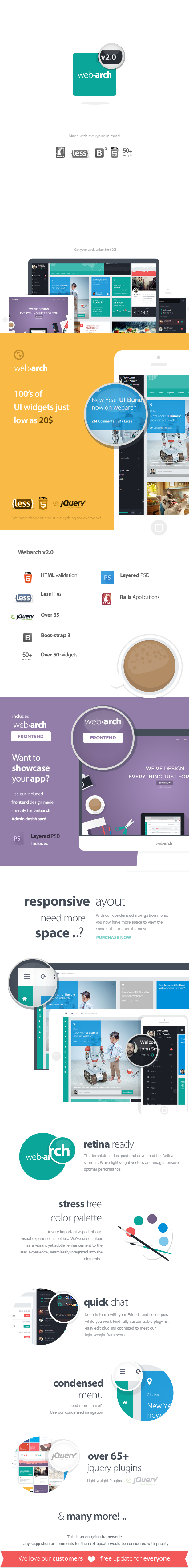 Webarch - Responsive Admin Dashboard Template - 4