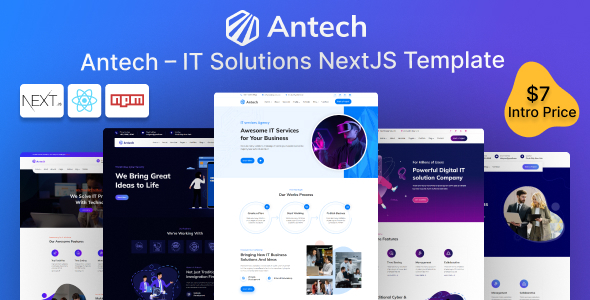 Antech – IT Service & IT Solutions React Nextjs Template