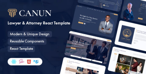 Canun – Lawyer and Attorney React Template