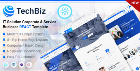 Techbiz - IT Solution & Business Consulting React Template