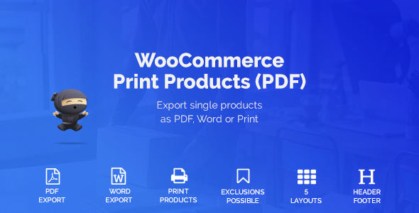 WooCommerce Print Products (PDF)