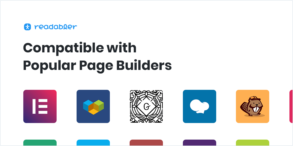 Compatible with Popular Page Builders