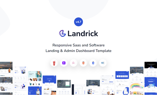 Landrick - Saas & Software Multipurpose Landing Page & Admin Dashboard Template - 2