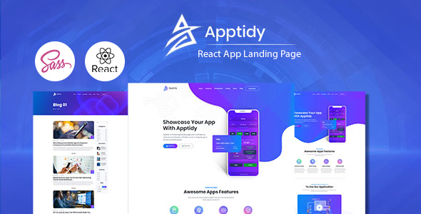 Apptidy - React App Landing Page