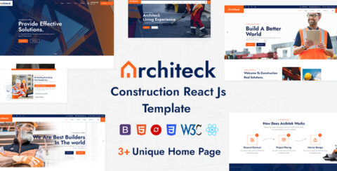 Architeck - Construction React Js Template