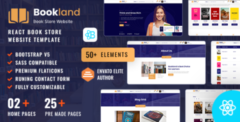 Bookland - React Book Store Ecommerce Website Template