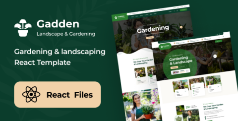 Gadden - Garden & Landscaping React NextJs Template