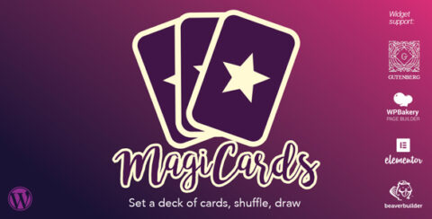 MagiCards - decks of cards to shuffle | WP plugin