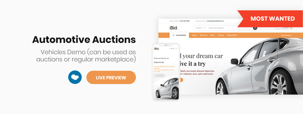 iBid - Multi Vendor Auctions WooCommerce Theme - 3