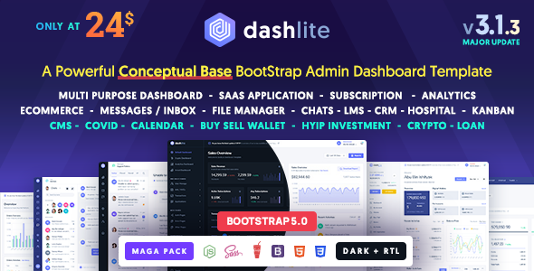 DashLite - Bootstrap Responsive Admin Dashboard Template