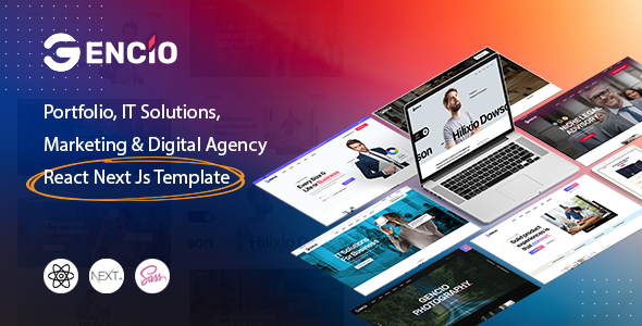 Gencio – Marketing & Digital Agency  React Next js Template