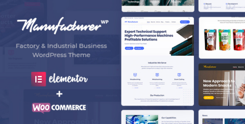 Manufacturer - Factory and Industrial WordPress Theme