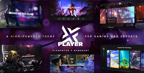 PlayerX - Gaming and eSports Theme