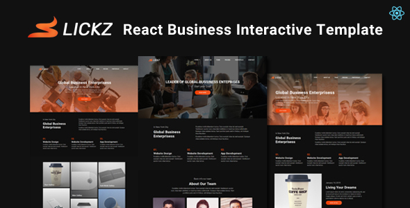 Slickz - React Business Interactive Template