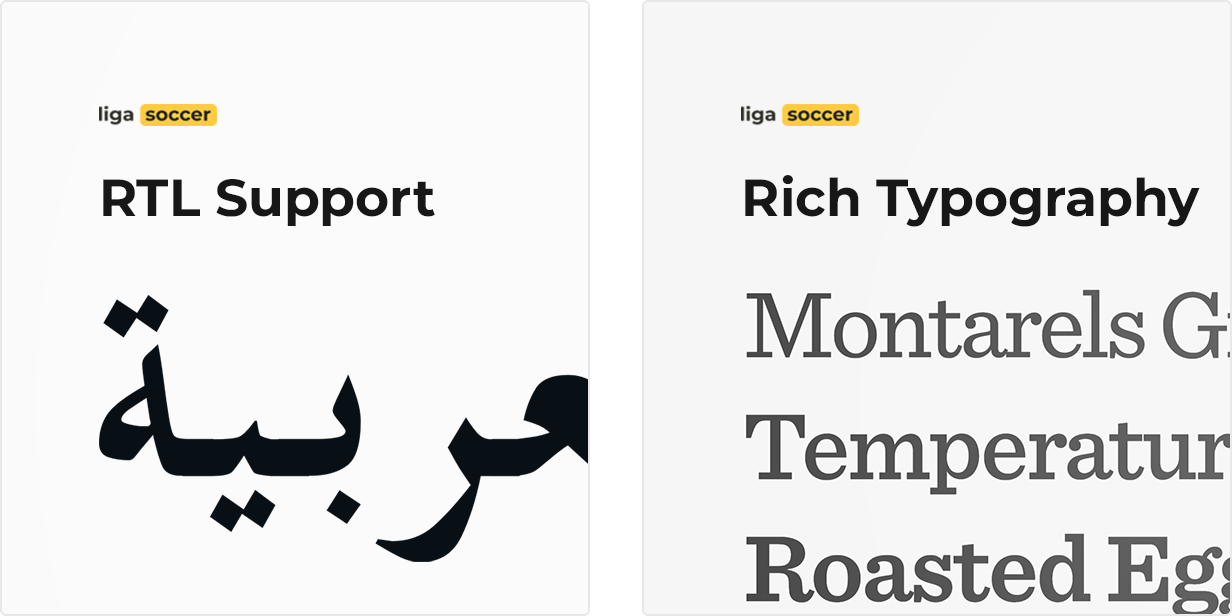 RTL Support and Rich Typography