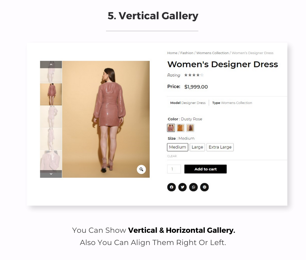 Vertical Gallery In WooCommerce