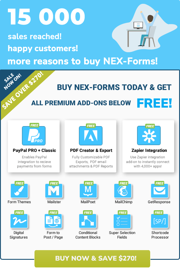 NEX-Forms - FREE ADD-ON SPECIAL!