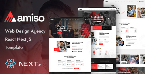 Amiso - Web Design Agency React Next Template