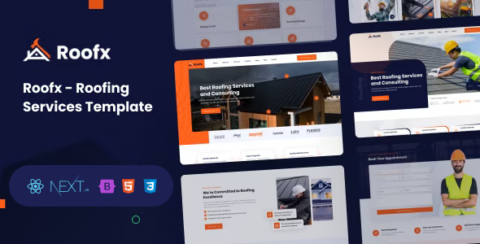 Roofx - Roofing Services NextJS Template