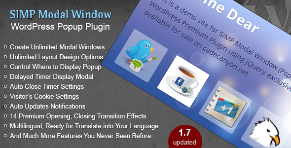 Simp Modal Window - WordPress Plugin