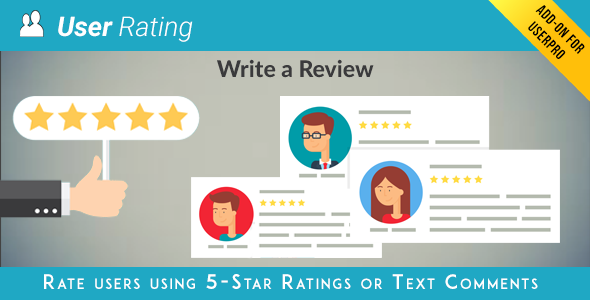 User Rating / Review Add on for UserPro