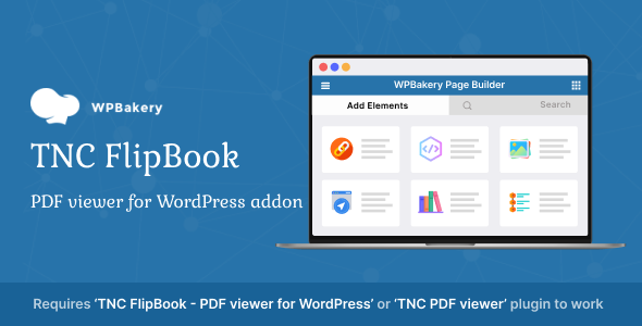 WPBakery - TNC FlipBook - PDF viewer for WordPress Addon
