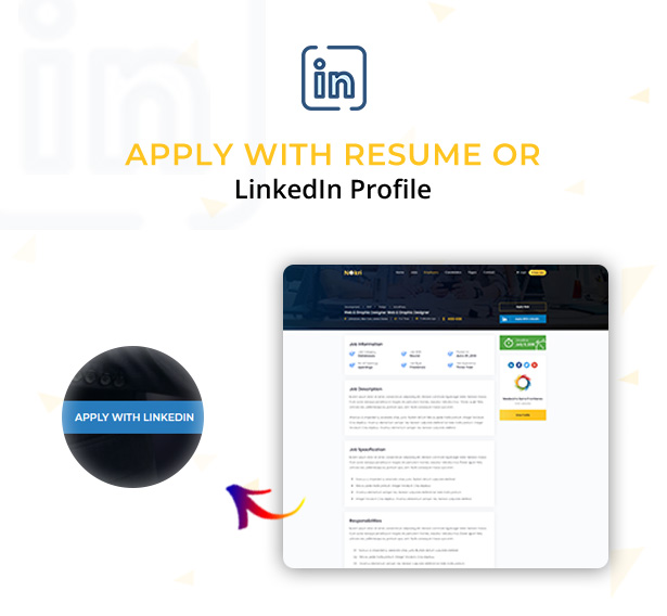 apply with linked in