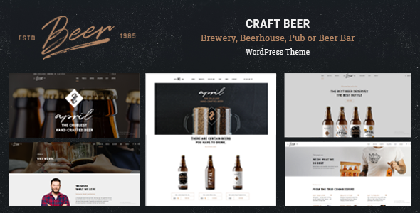 Craft Beer - Brewery & Pub WordPress Theme