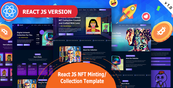 Fonash - React js NFT Collection/Minting Template