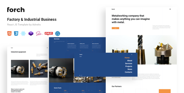 Forch - Factory & Industrial Business React JS Template