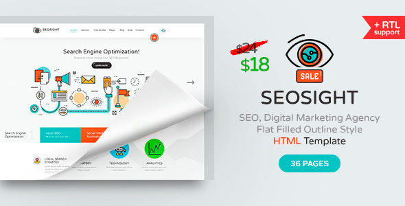 Seosight - SEO, Digital Marketing Agency HTML Template