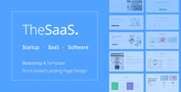 TheSaaS - Responsive Bootstrap SaaS, Startup & WebApp Template