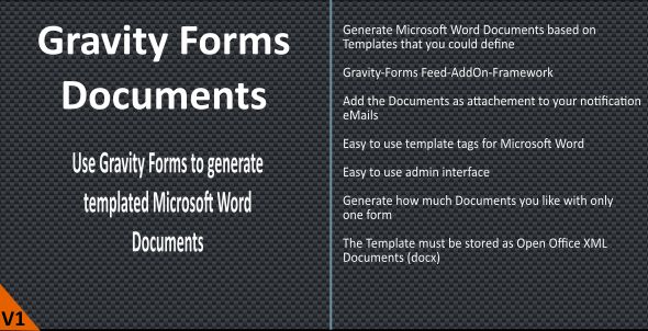 Gravity Forms (Word) Documents